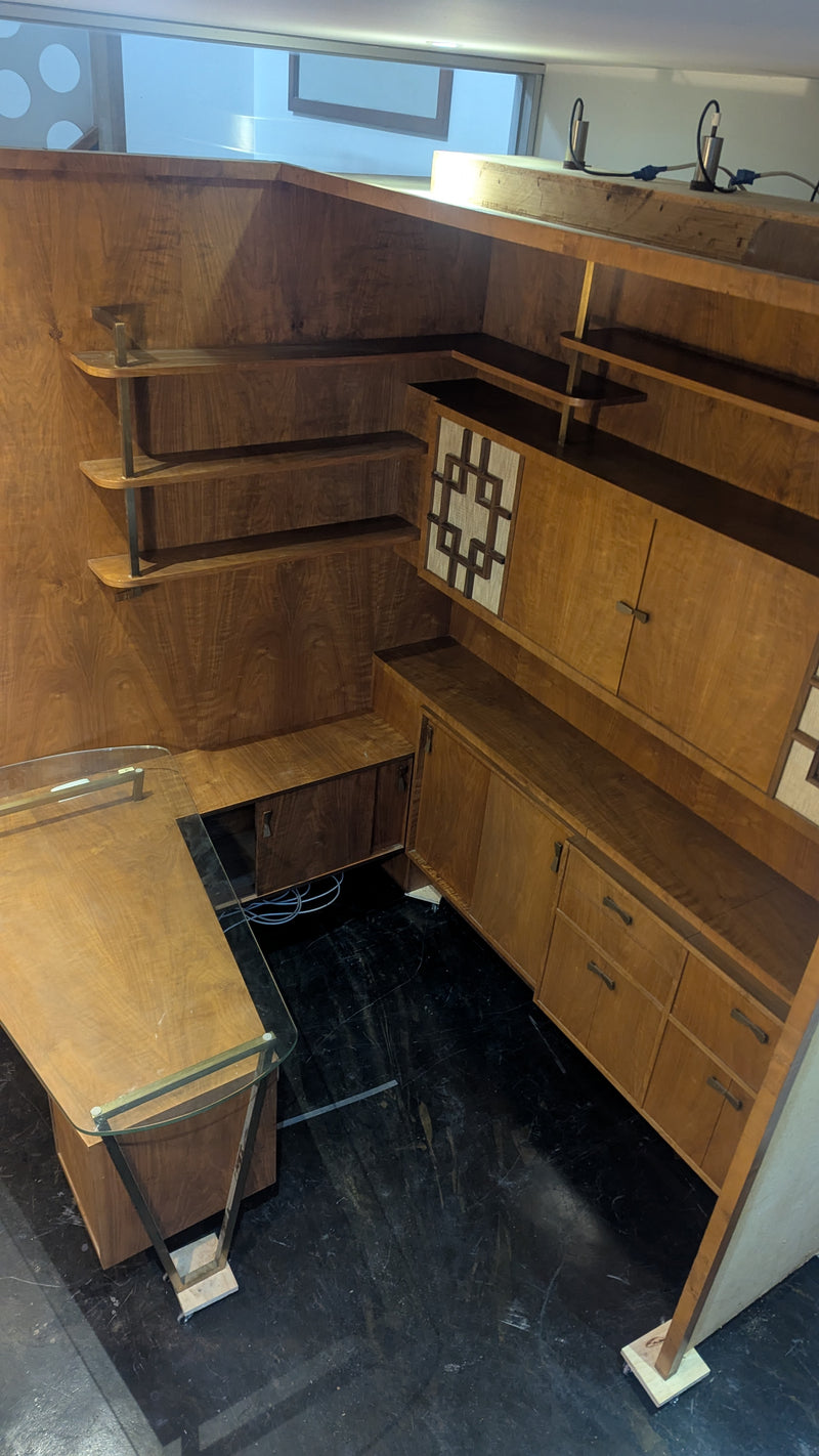 Rudowski MCM desk wall corner unit turntable radio sideboard 1965 bespoke rare