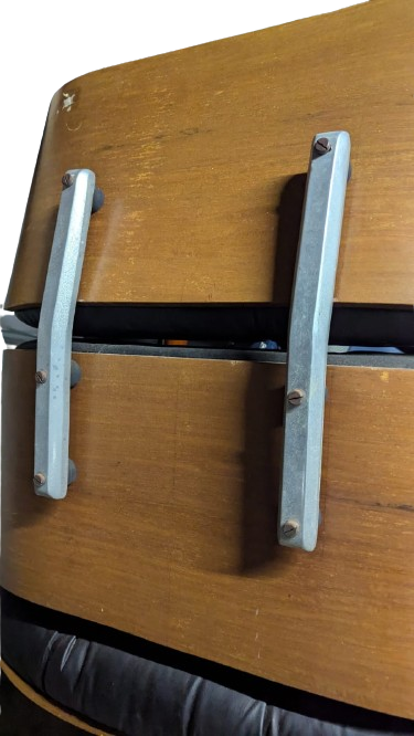 Restoration of single Eames chair with ottoman replica made in Philippines 1974 vintage