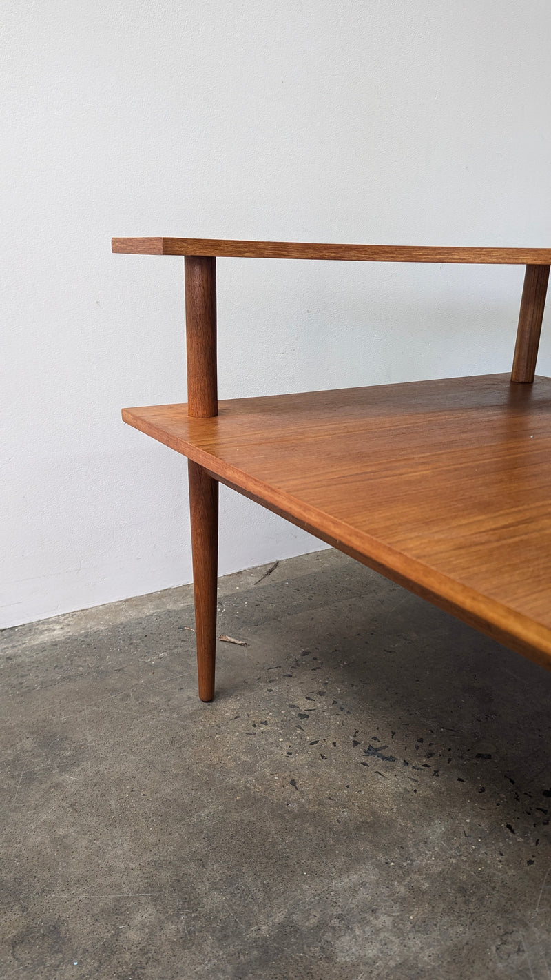 Parker original teak 1970s corner table MCM genuine