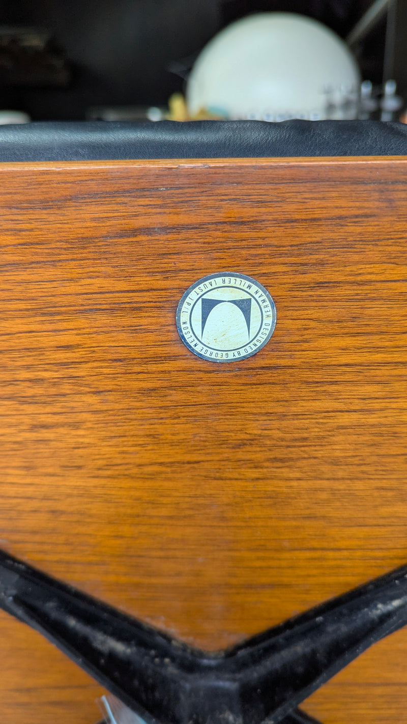 Restoration of original Charles Eames pair of armchairs and ottoman original Herman Miller 1970s