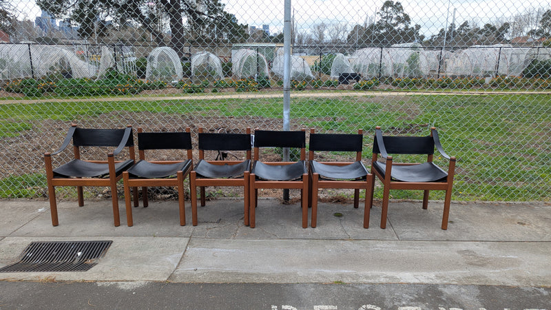 Authentic Featherston hob dining chairs X 6