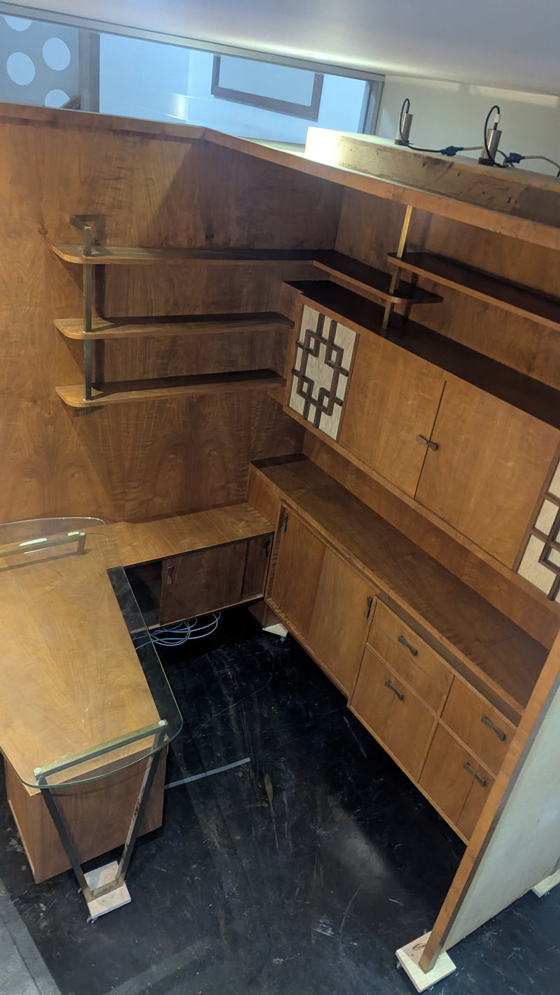 Rudowski MCM desk wall corner unit turntable radio sideboard 1965 bespoke rare
