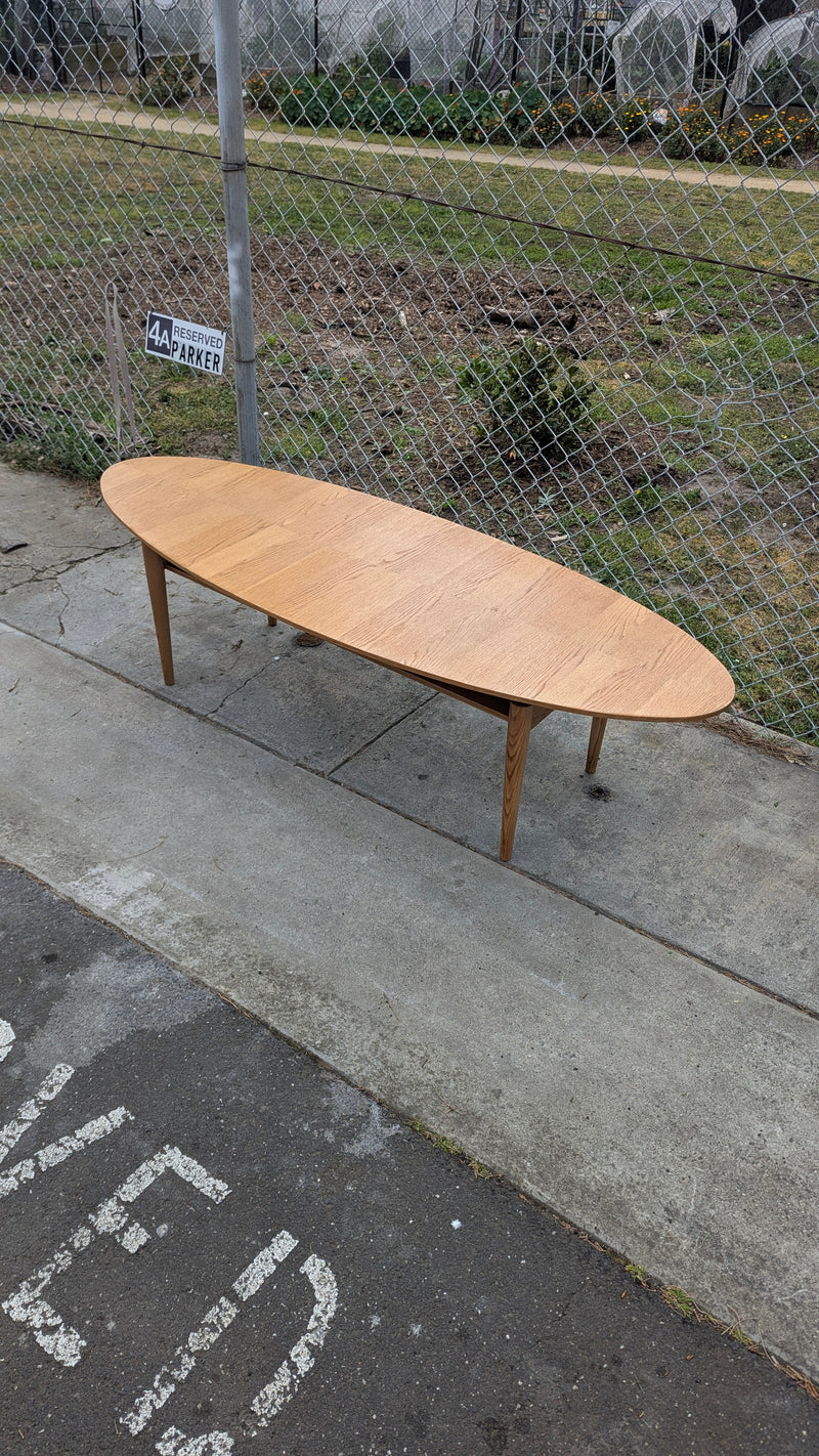 Vintage Ikea Stockholm coffee table oak refinished restored