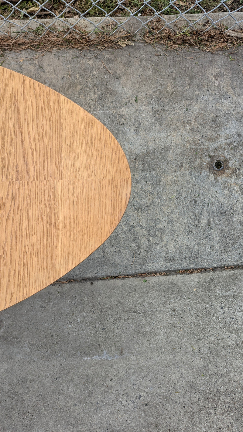 Vintage Ikea Stockholm coffee table oak refinished restored