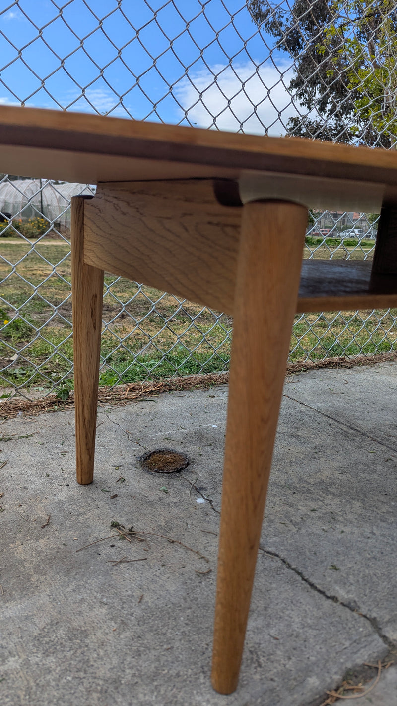 Vintage Ikea Stockholm coffee table oak refinished restored