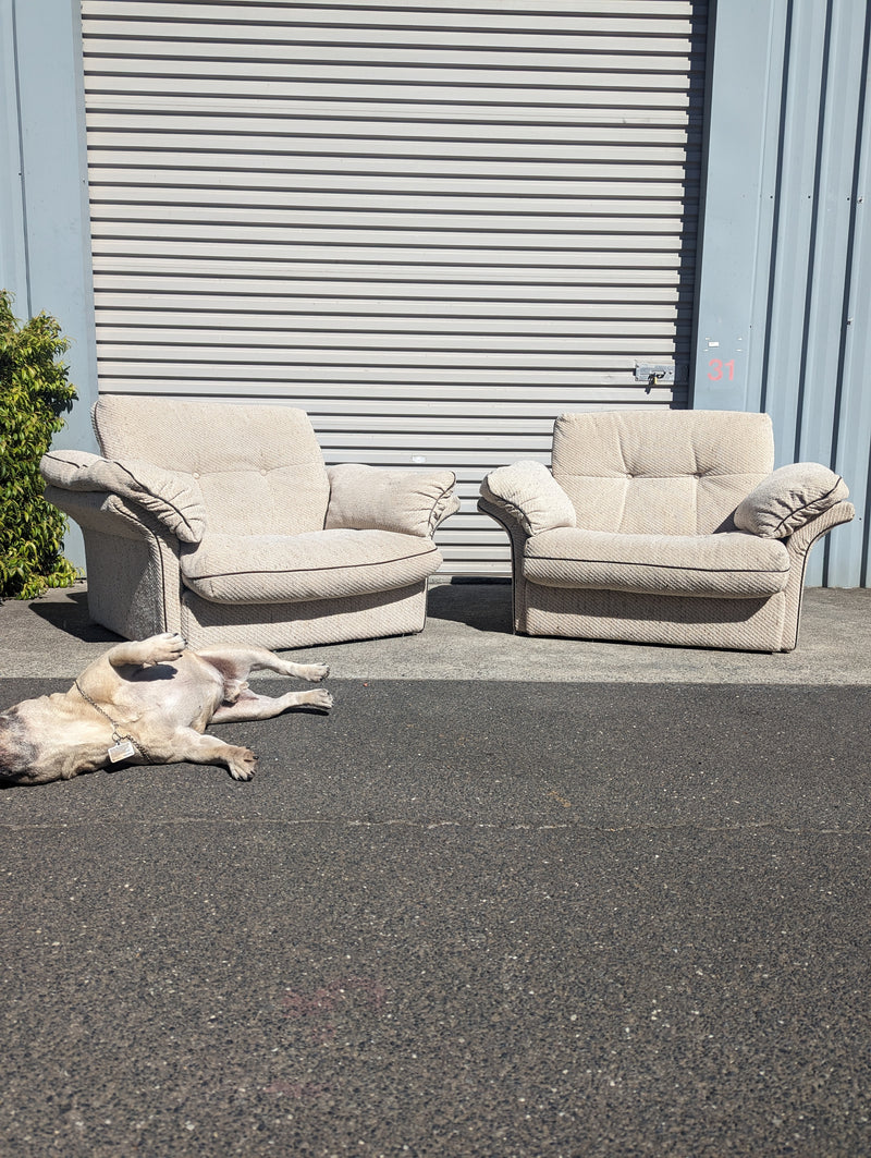 Post modern armchairs pair by Newstyle for Design Warehouse circa 88-90s