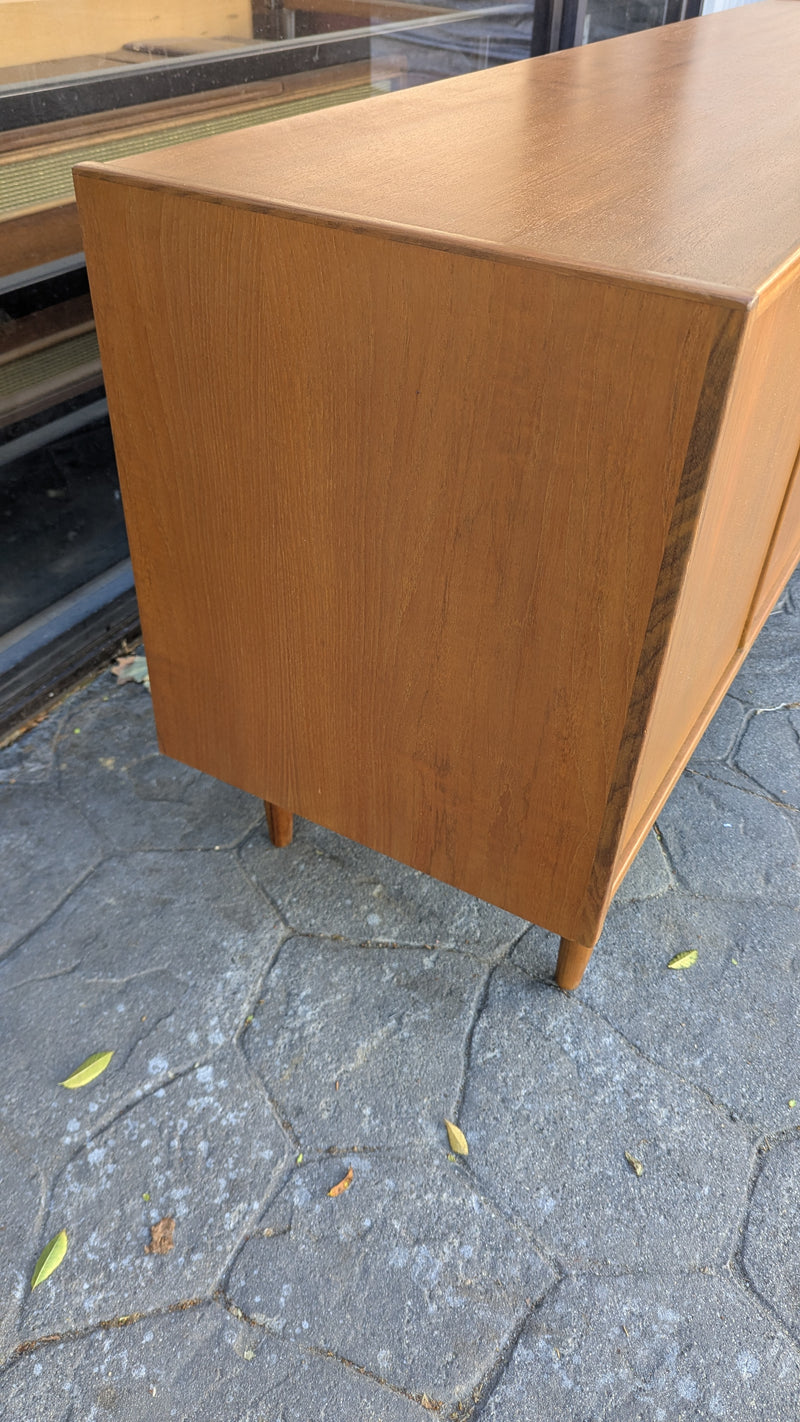 Parker Sideboard Authentic Nordic 1960s “Cats Eyes” Vintage teak MCM 2 door, 4 drawer version