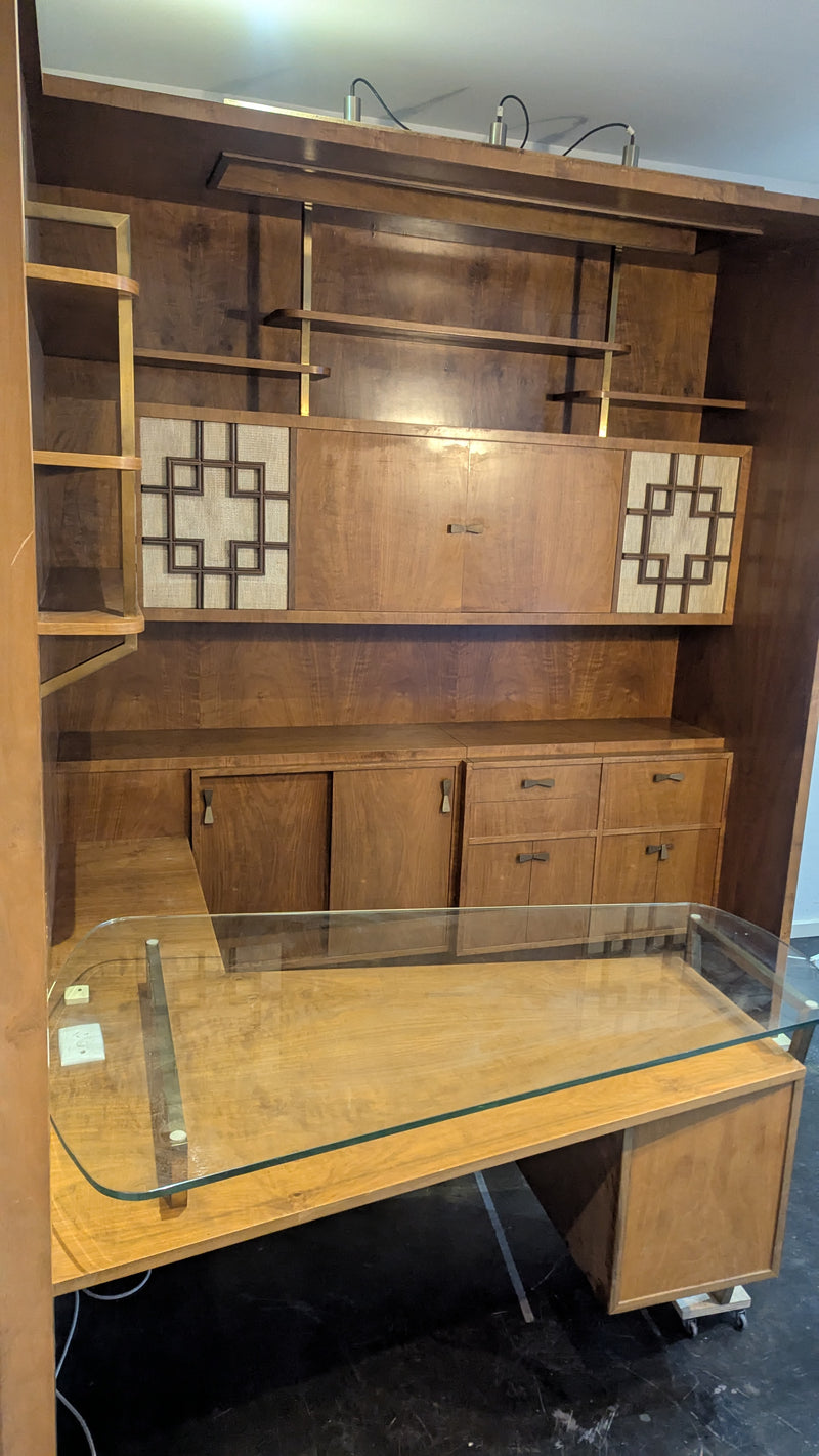 Rudowski MCM desk wall corner unit turntable radio sideboard 1965 bespoke rare