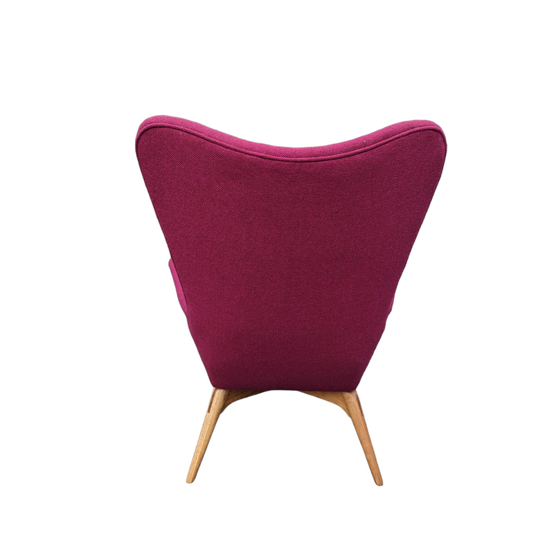 Original Genuine restored Featherston contour armchair R160 Kvadrat Hallingdale fabric