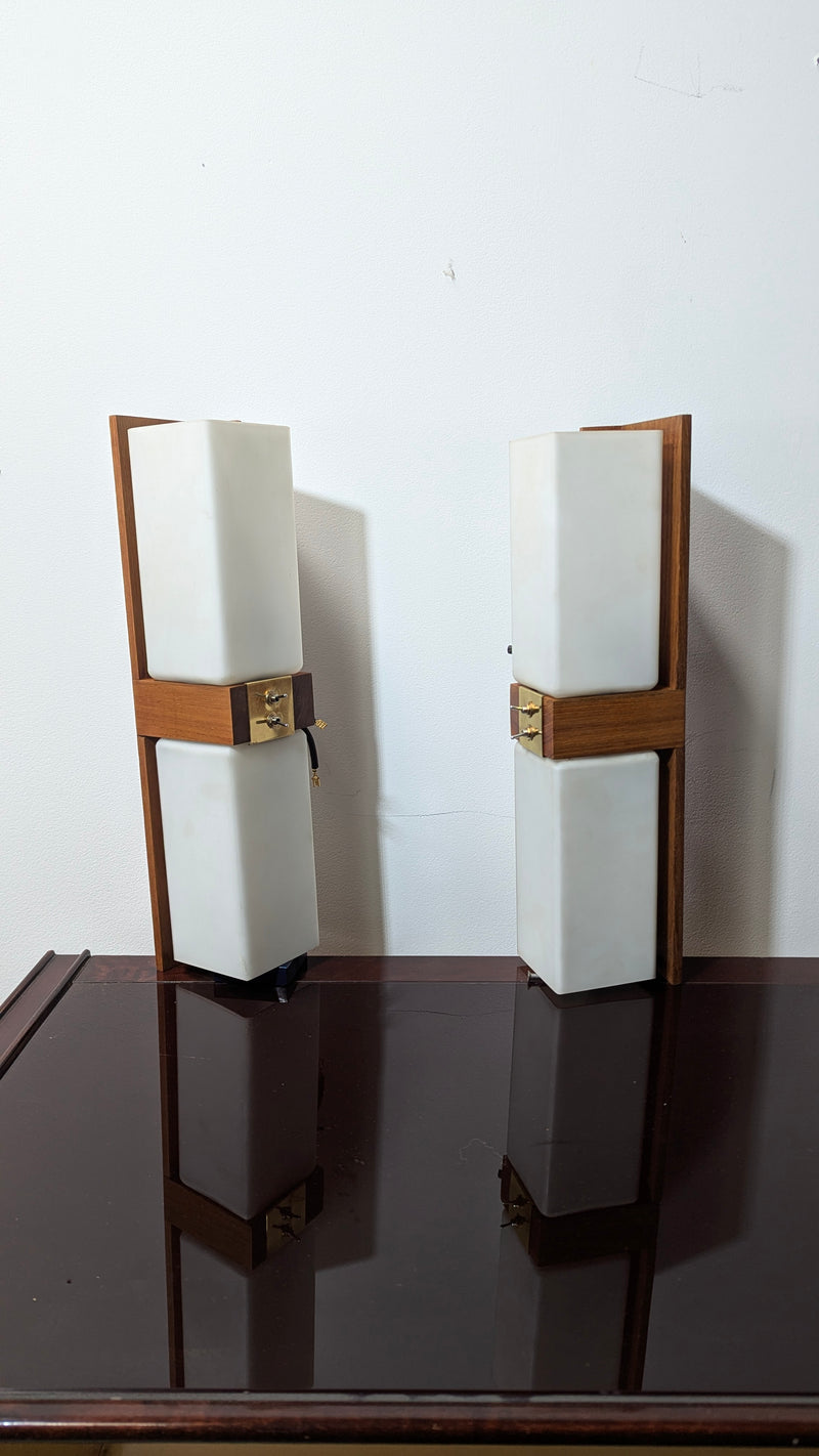 Wall sconces mid century original restored 1960s
