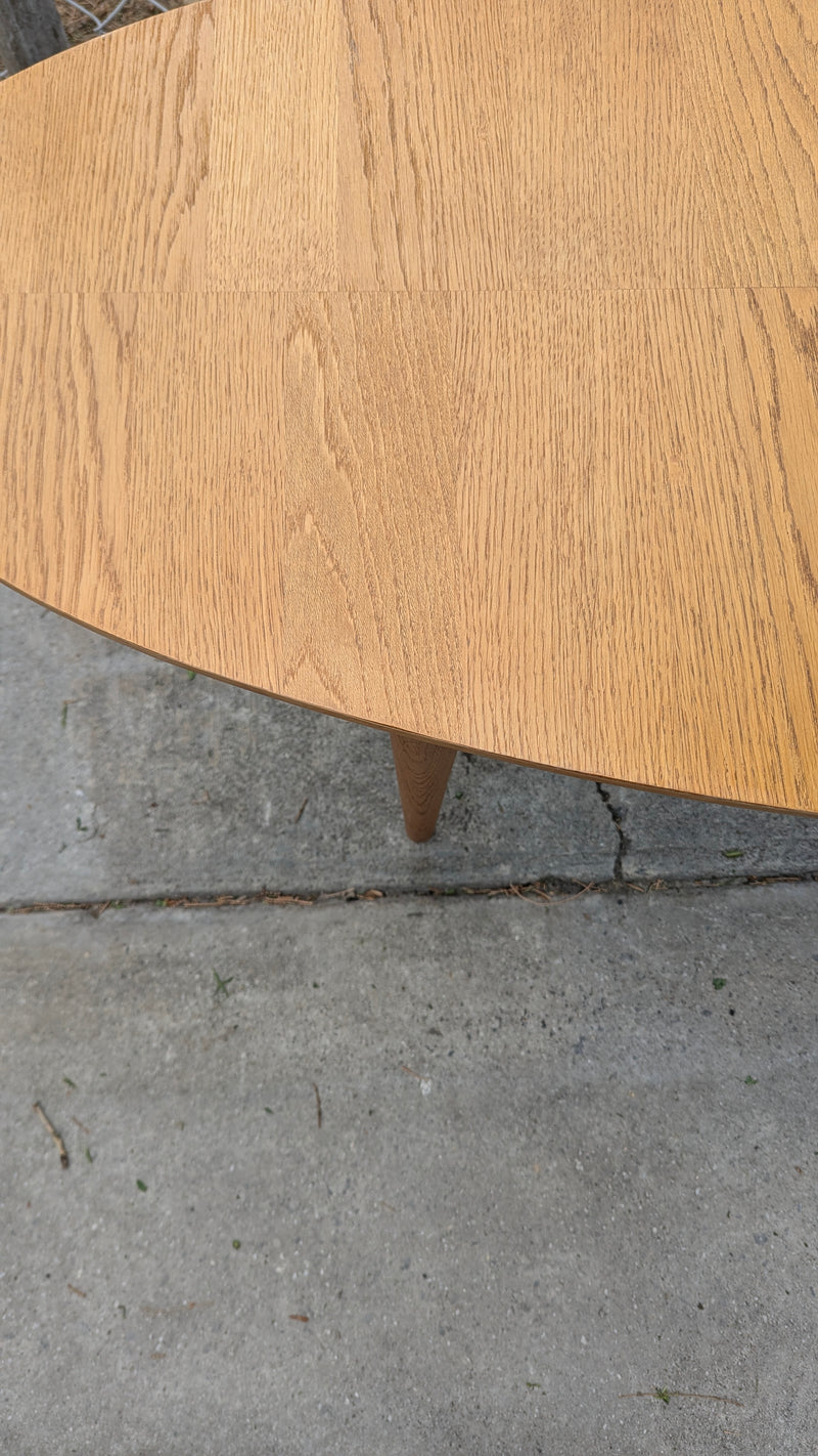 Vintage Ikea Stockholm coffee table oak refinished restored