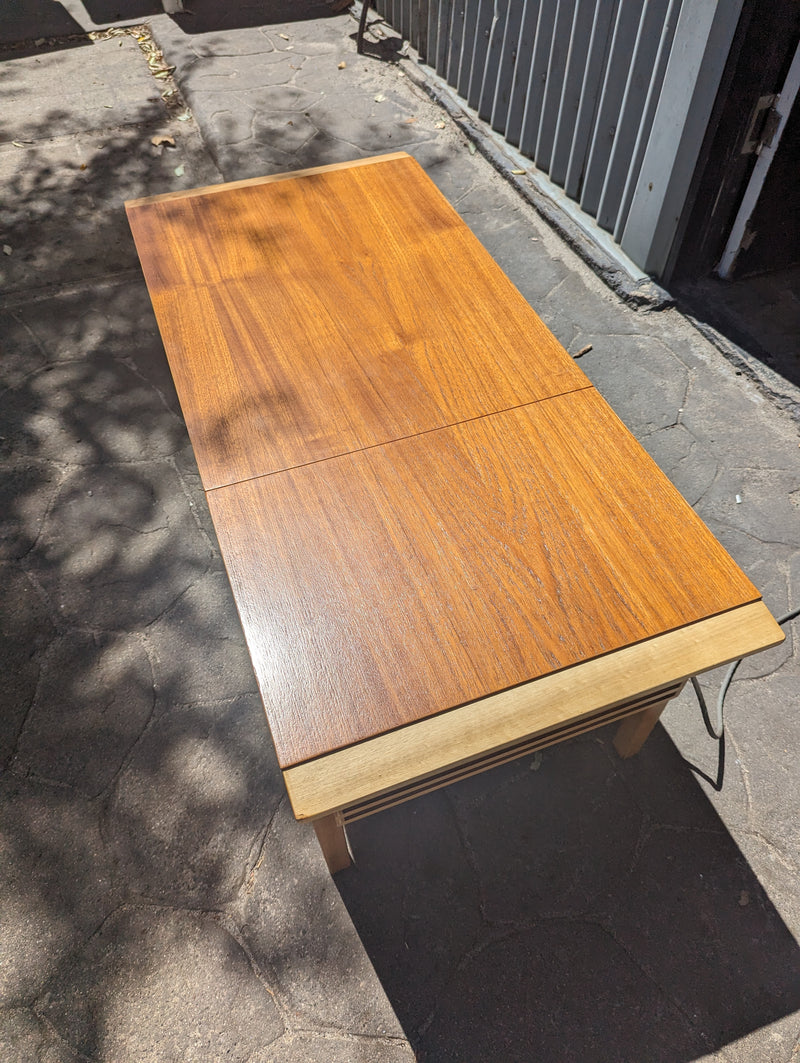 AWA cappuccino Radiogram mid century golden teak