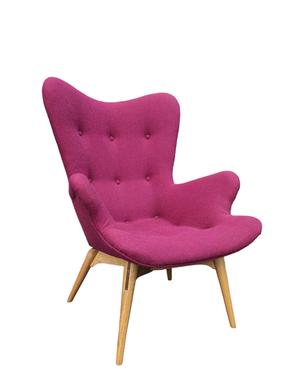 Original Genuine restored Featherston contour armchair R160 Kvadrat Hallingdale fabric