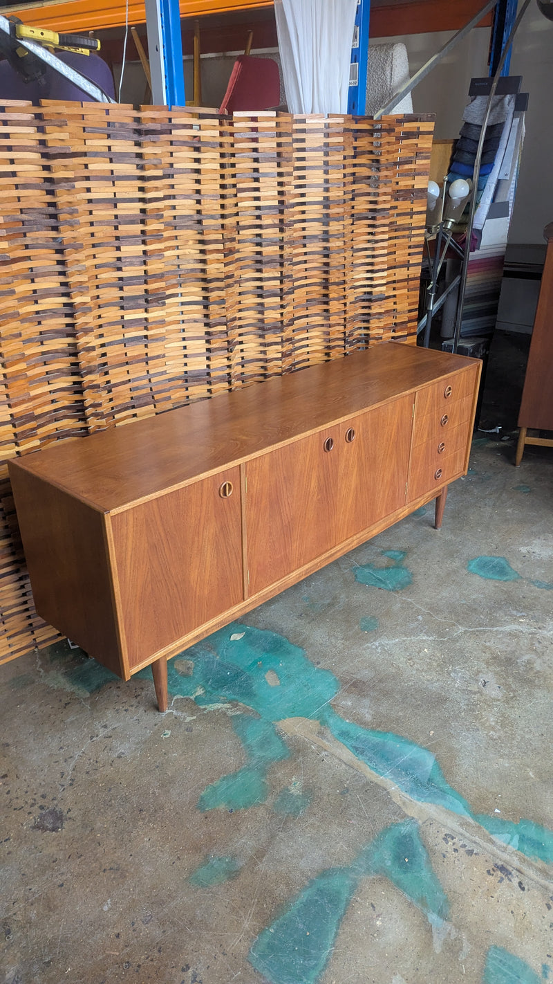 Pre order - Parker Sideboard Authentic Nordic 1960s “Cats Eyes” Vintage teak MCM 4 door version