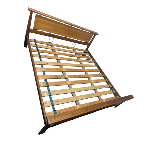 Australian solid timber bed head and frame by Ironman furniture king size