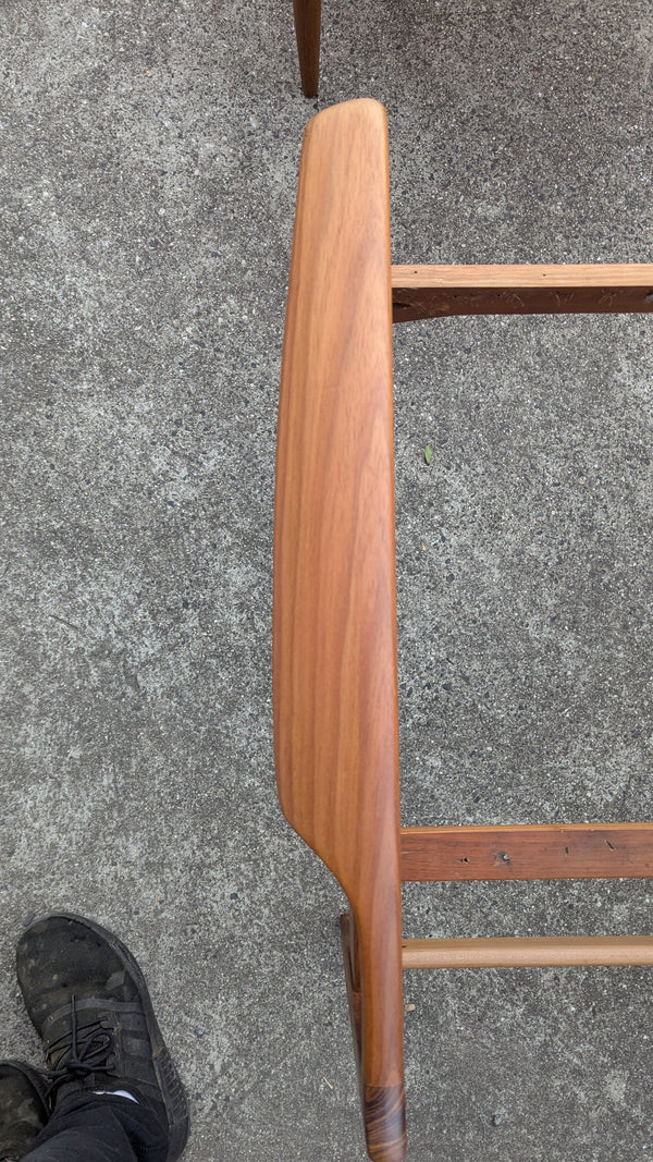 Restoration of Fler mid century Selberg armchair with Parker ottoman