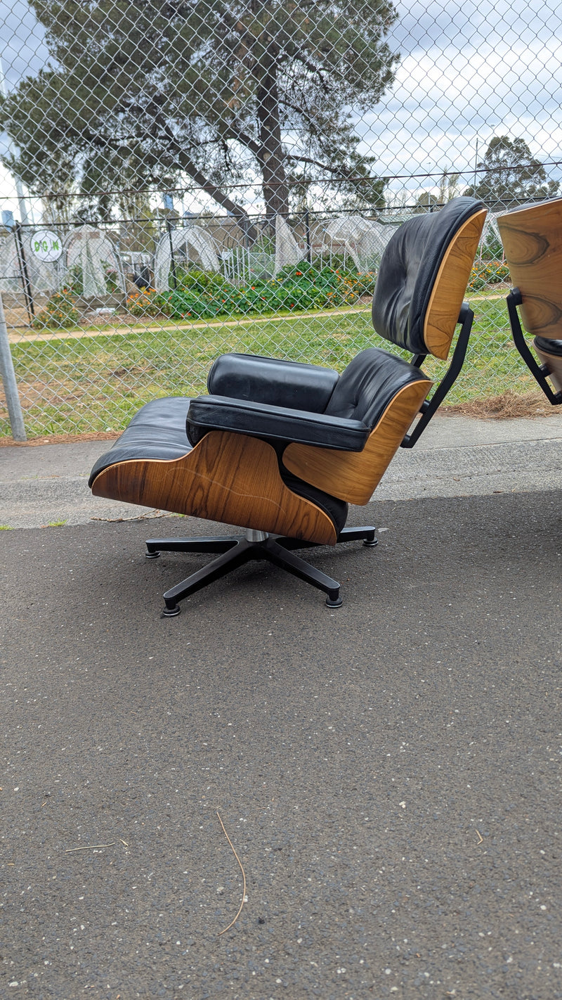 Restoration pair of Eames chairs replica