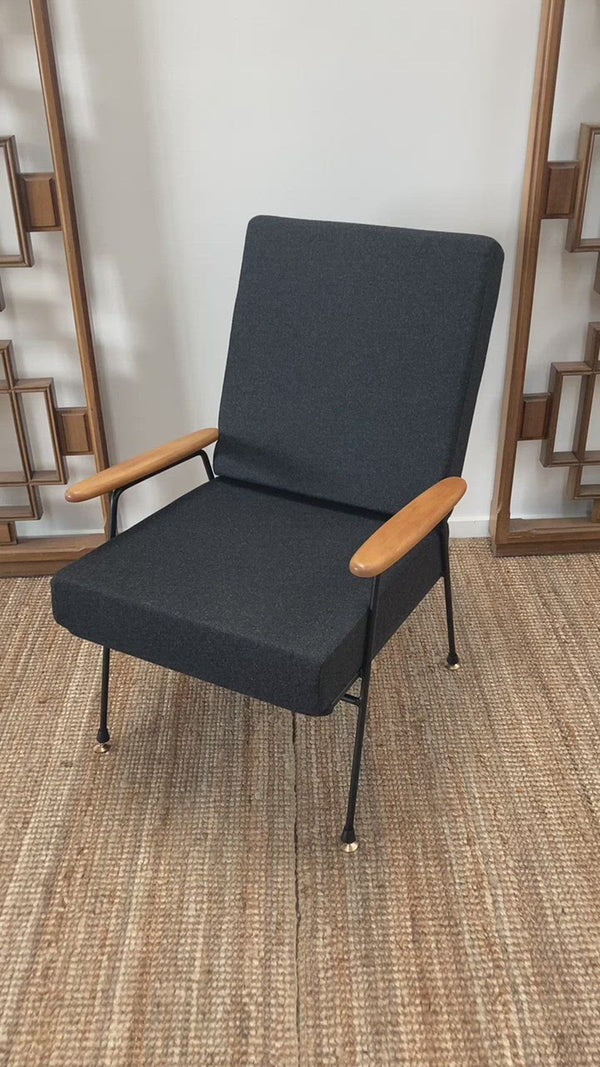 Supersonic Industries Mid Century Armchair single restored vintage mcm Fler UTW Style