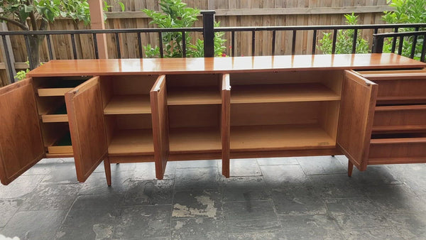 Chiswell Sideboard Authentic teak MCM extra long sideboard 6 door Koben