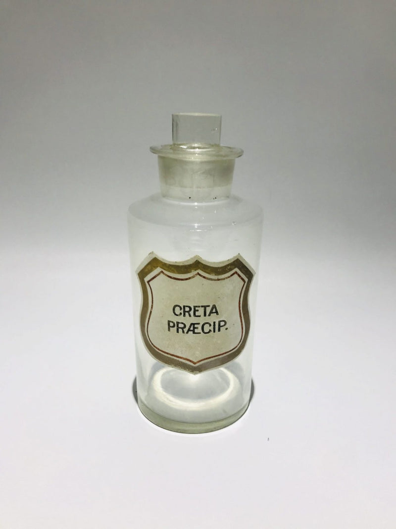 Rare Antique Clear Apothecary Glass Bottle Pharmacy Chemist Jar England America Late 18th Century 42.5oz 1.2litres