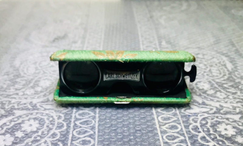 Carl Schweitzer opera folding binoculars made in Japan vintage