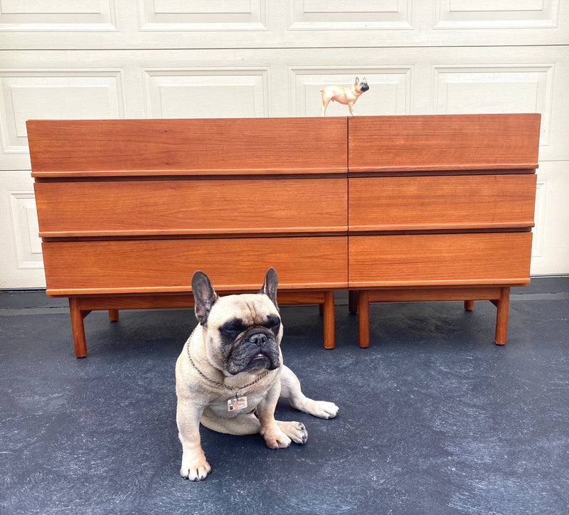 Parker lip sideboard modular bedside tables genuine restored MCM 1960s