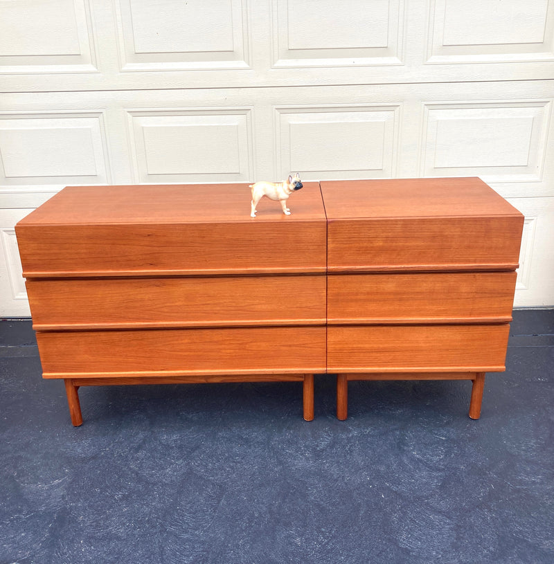 Parker lip sideboard modular bedside tables genuine restored MCM 1960s