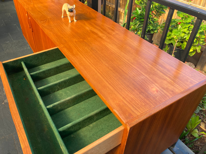 Fler 64 sideboard original restored mcm genuine teak buffet Fred Lowen