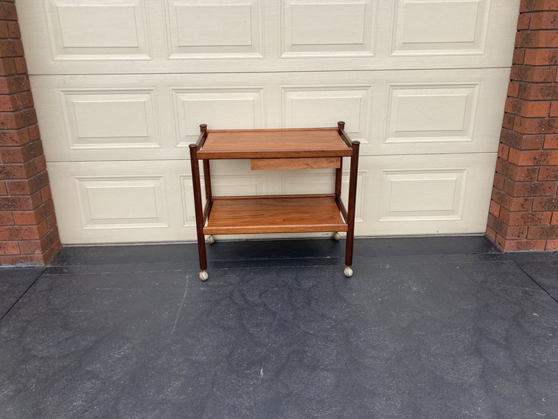 Authentic Genuine Bar Tea Trolley Parker 1960s MCM furniture