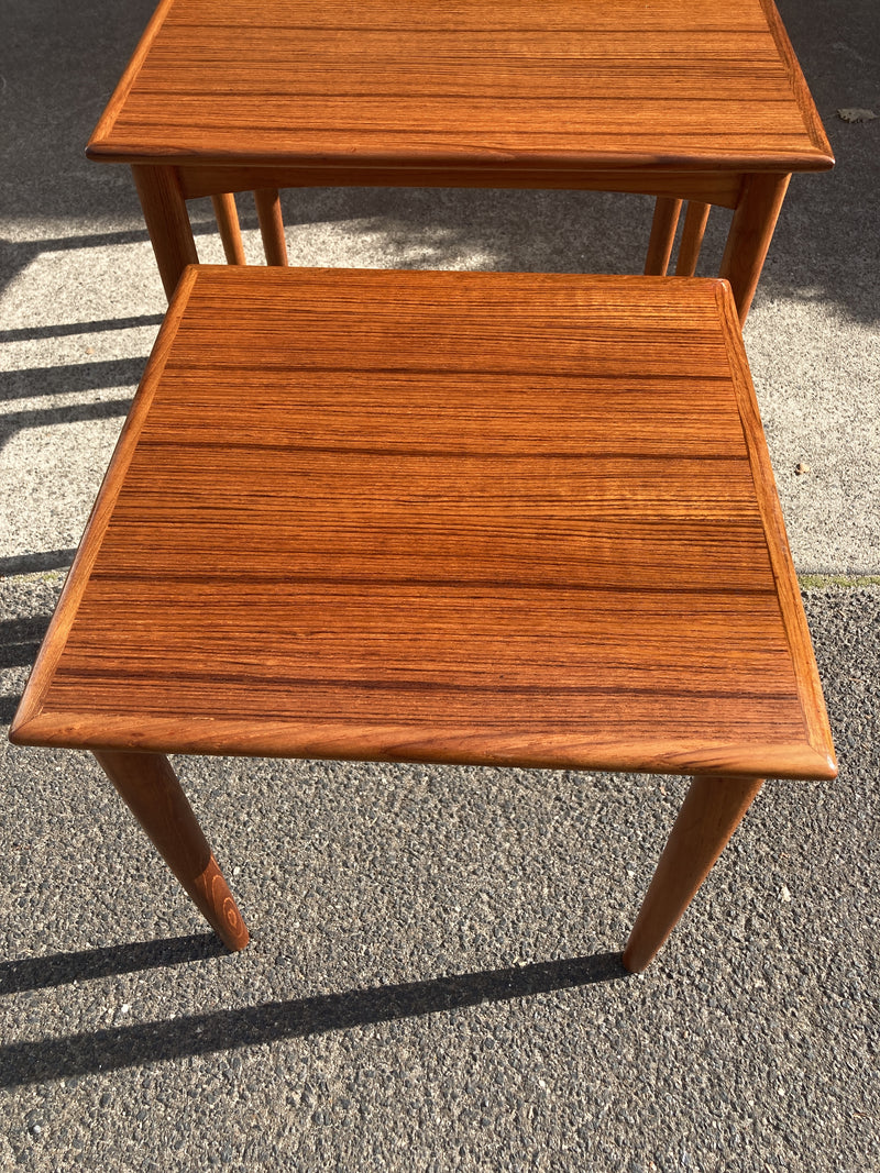Nest of coffee tables Parker original 1960s genuine blackwood version fully restored