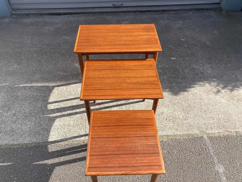 Nest of coffee tables Parker original 1960s genuine blackwood version fully restored