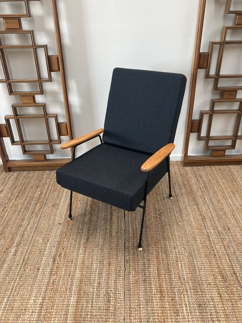 Supersonic Industries Mid Century Armchair single restored vintage mcm Fler UTW Style