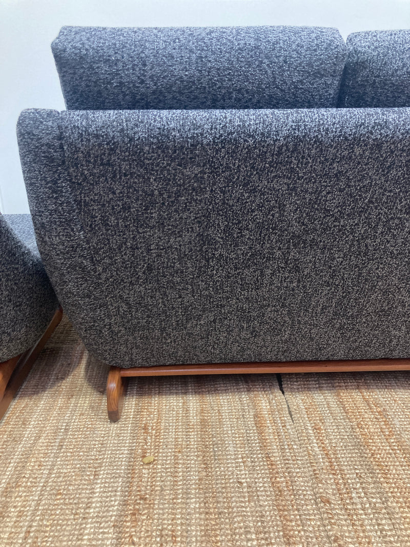 Restoration of Danish Deluxe Trina lounge suite set and alpha rattan coffee table