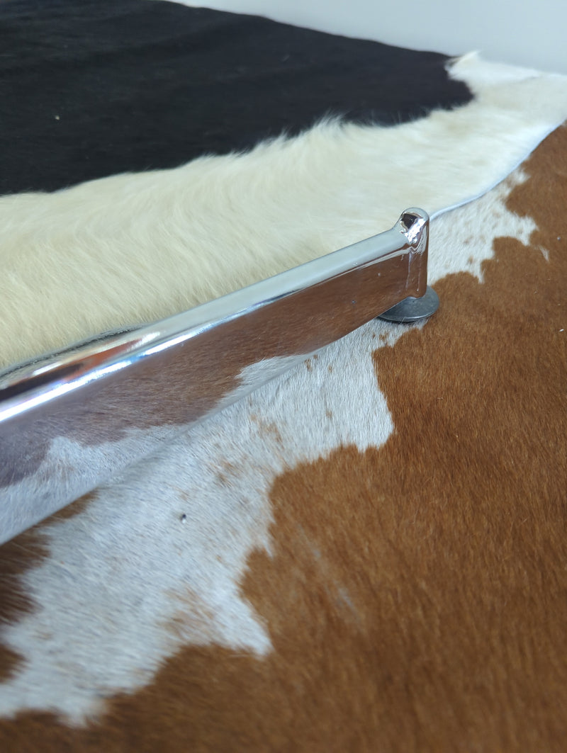 Fully restored Fler Fleredo rectangle lip coffee table chrome metal legs