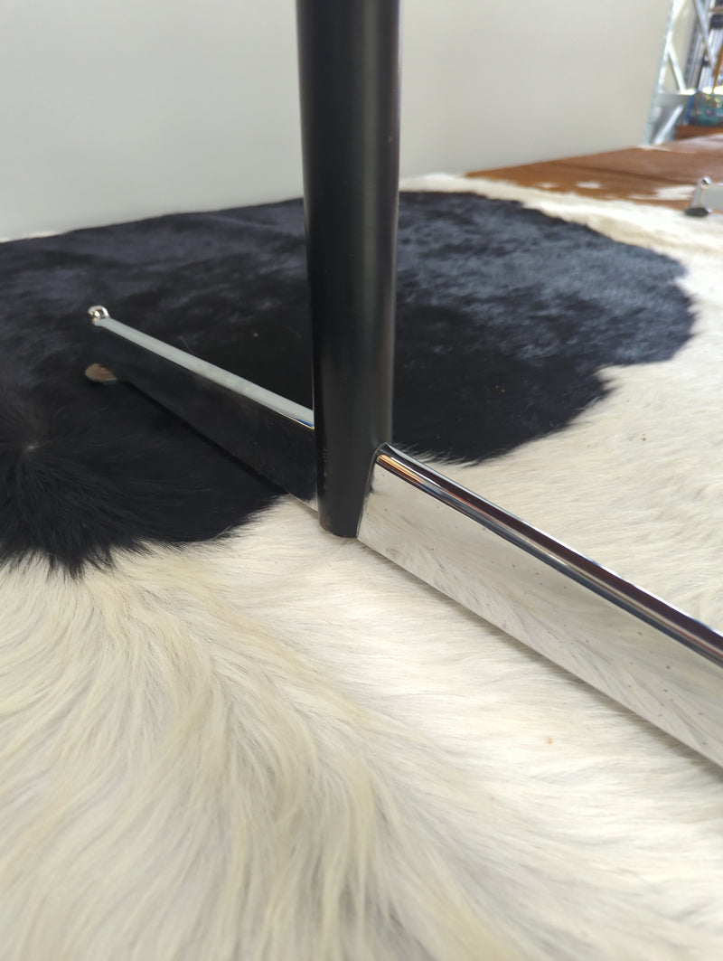 Fully restored Fler Fleredo rectangle lip coffee table chrome metal legs