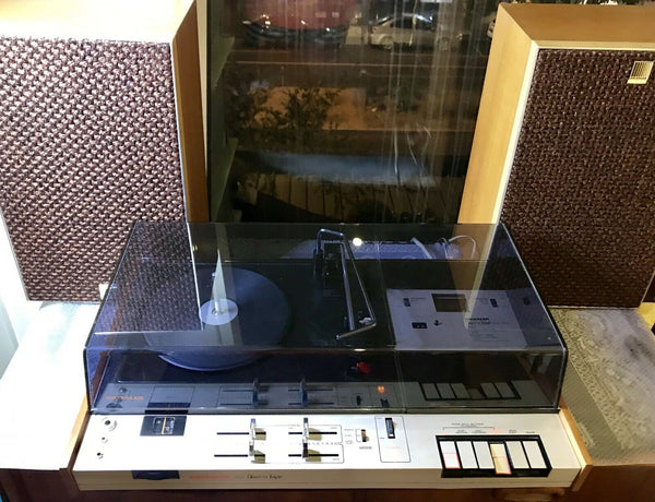 Kriesler solid state Garrard disc-o-tape turntable radio cassette 1970s