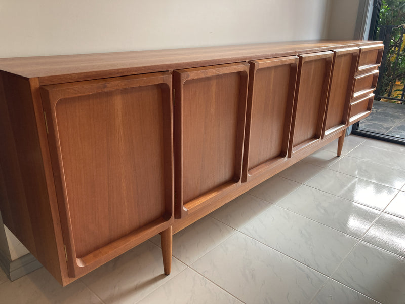 Chiswell Sideboard Authentic teak MCM extra long sideboard 6 door Koben