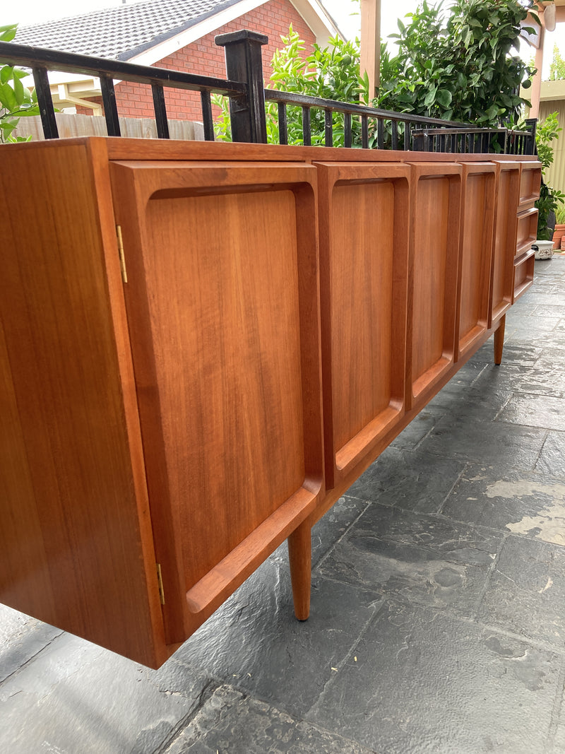 Chiswell Sideboard Authentic teak MCM extra long sideboard 6 door Koben