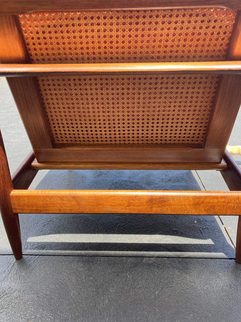 Pre order - Rare Pair Parker low line wraparound armchair genuine 1960s fully restored MCM rattan