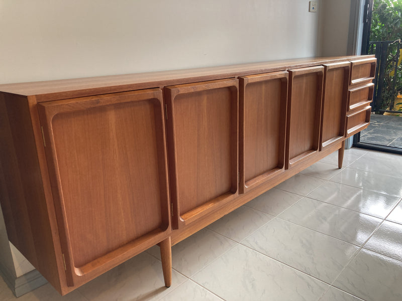 Chiswell Sideboard Authentic teak MCM extra long sideboard 6 door Koben