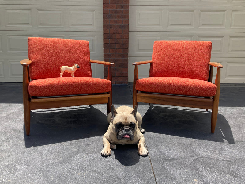 Pre order - Rare Pair Parker low line wraparound armchair genuine 1960s fully restored MCM rattan
