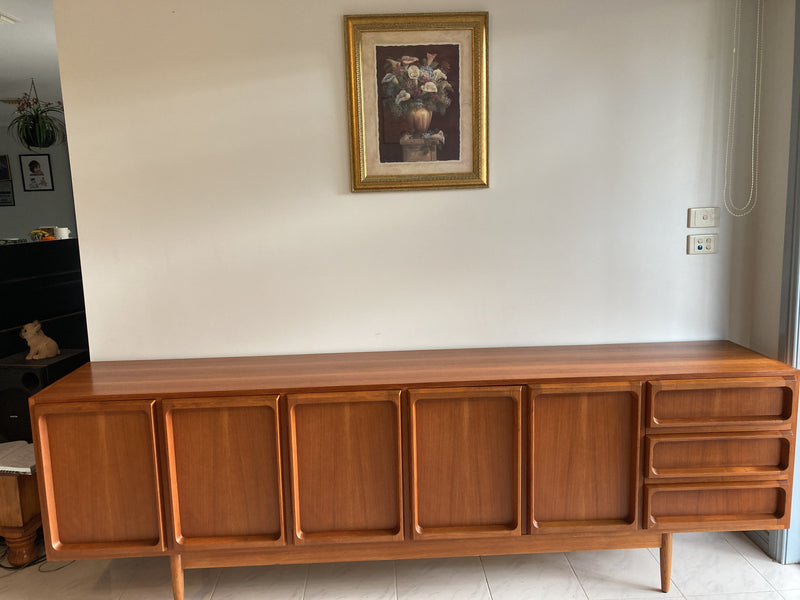 Chiswell Sideboard Authentic teak MCM extra long sideboard 6 door Koben