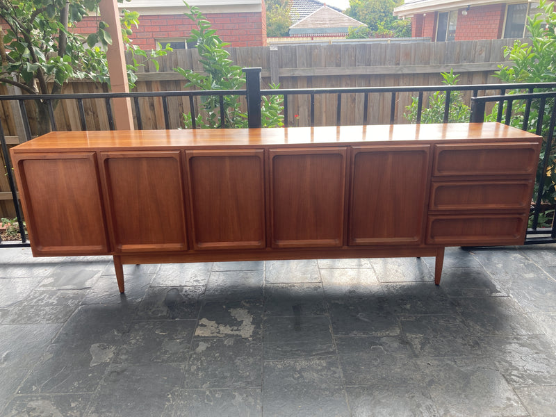 Chiswell Sideboard Authentic teak MCM extra long sideboard 6 door Koben