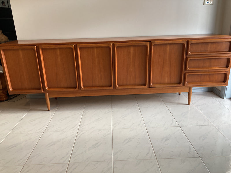 Chiswell Sideboard Authentic teak MCM extra long sideboard 6 door Koben