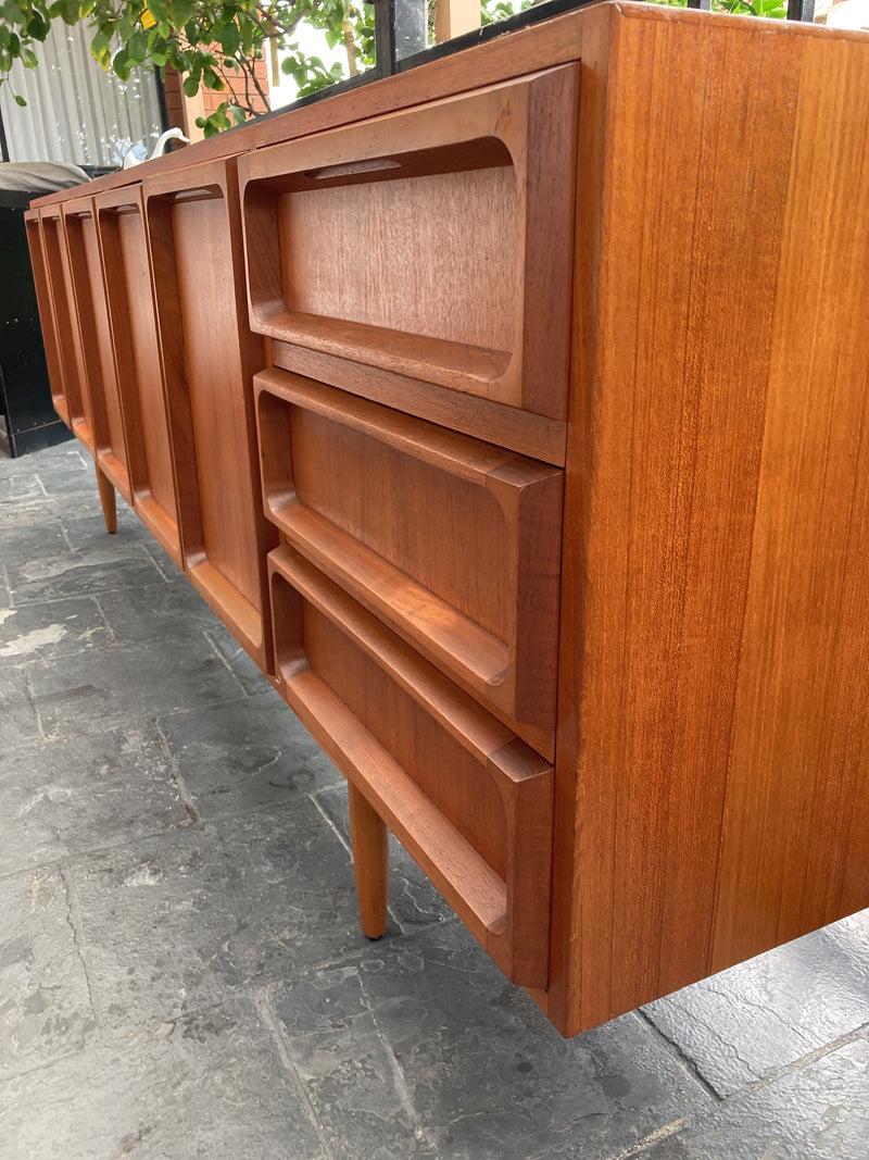 Chiswell Sideboard Authentic teak MCM extra long sideboard 6 door Koben