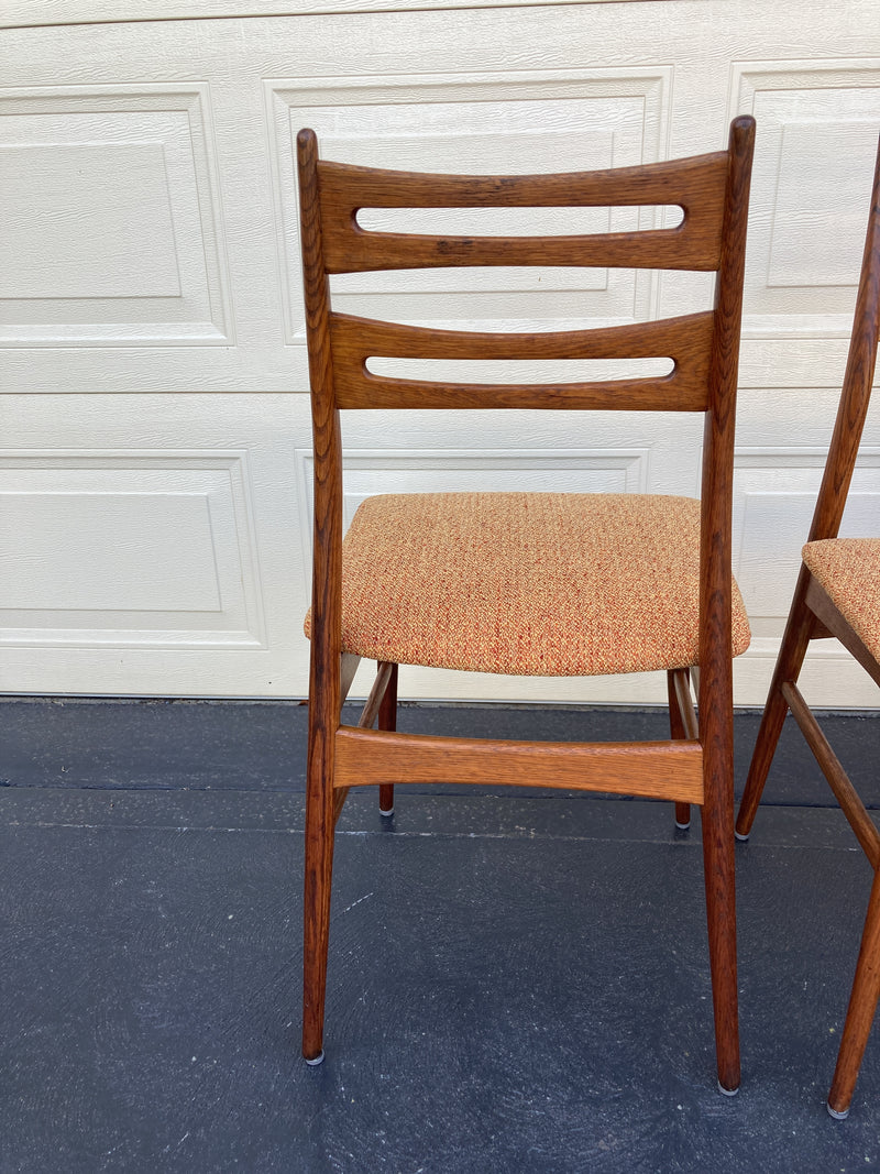Scope Furniture MCM Authentic restored dining suite ladder back Niels Kofoed style chairs Australia made