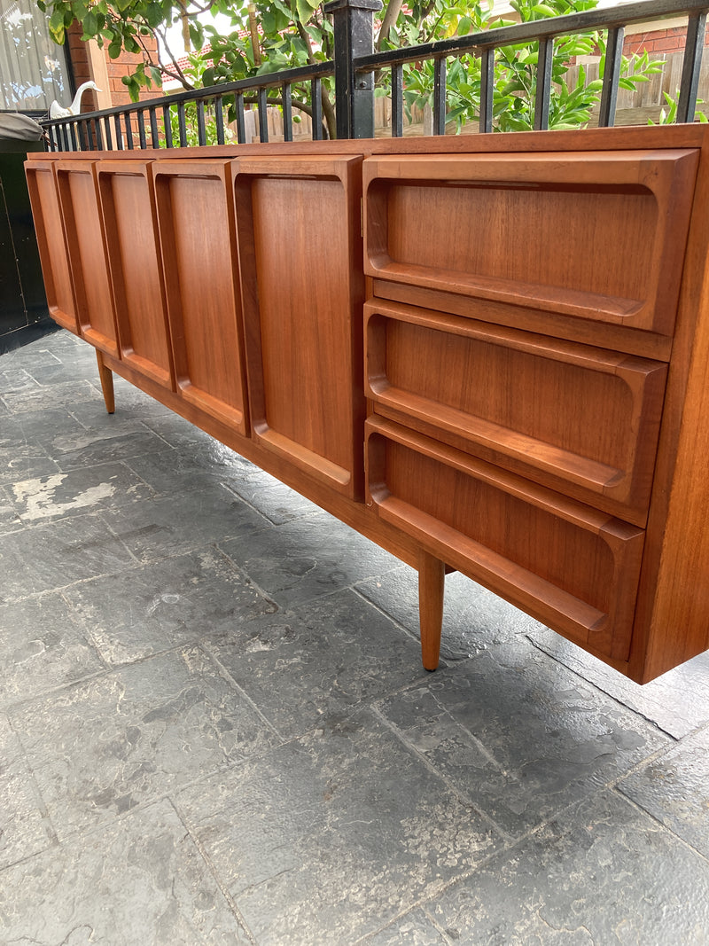 Chiswell Sideboard Authentic teak MCM extra long sideboard 6 door Koben