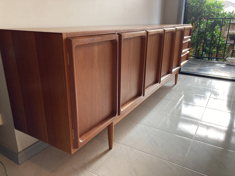 Chiswell Sideboard Authentic teak MCM extra long sideboard 6 door Koben