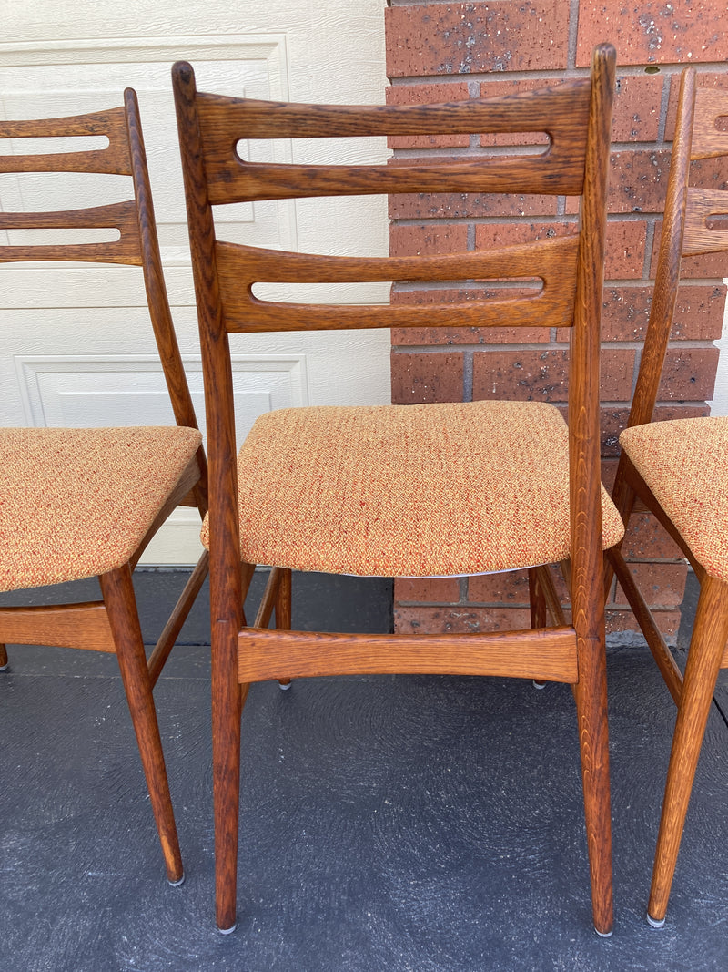 Scope Furniture MCM Authentic restored dining suite ladder back Niels Kofoed style chairs Australia made