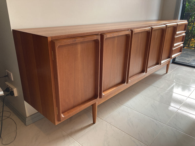 Chiswell Sideboard Authentic teak MCM extra long sideboard 6 door Koben
